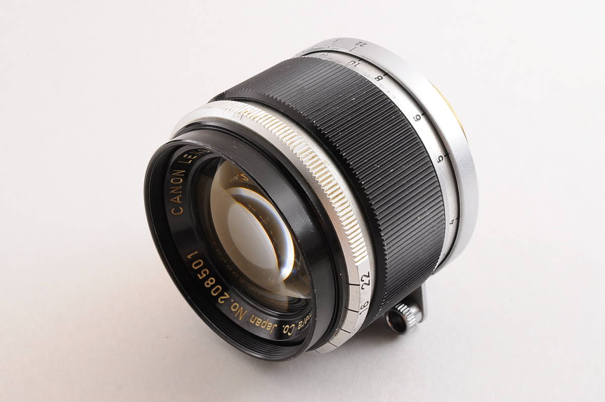 キヤノン CANON Lens 50mm F/1.8 LTM スクリューマウント マニュアルフォーカス フィルムカメラ レンズ @2625_画像2