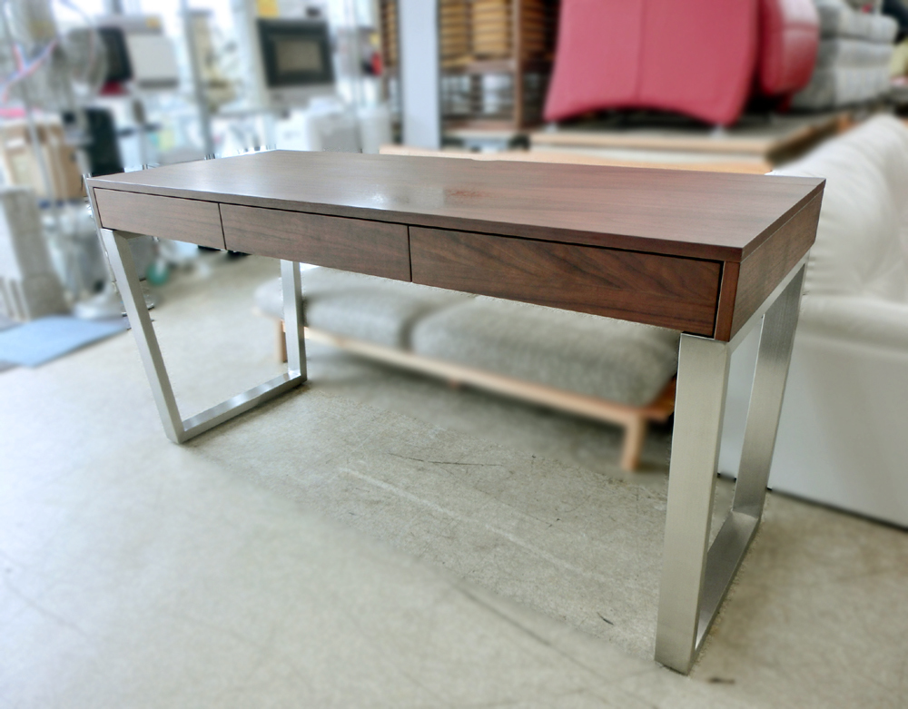 #dinostinosGlanPlus gran plus desk 150. walnut material PC desk stainless steel legs Sapporo departure comfortably D rank 