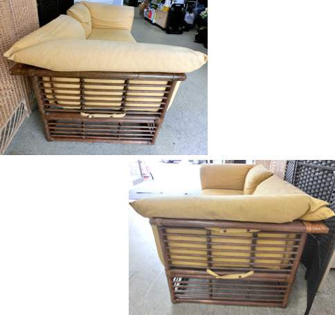  Casablanca /CASABLANCA rattan sofa 2 seater . yellow katen The /CADENZA separate rattan furniture Sapporo west . shop 