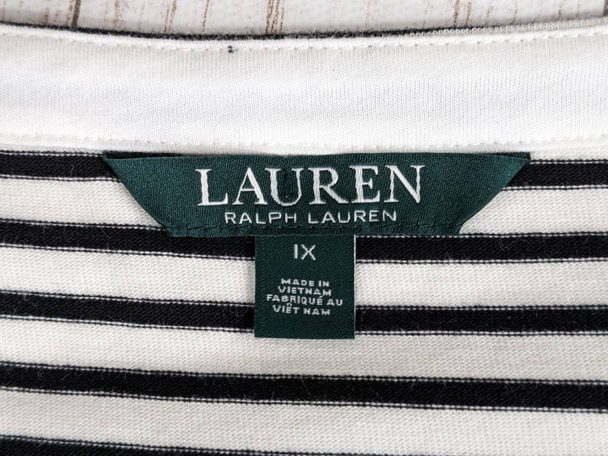 LAUREN RALPH LAUREN/ローレン ラルフローレン/袖リボンワンピース/新品タグ付き/ヨーク切り替え/やや厚手/ゆったりシルエット_画像7