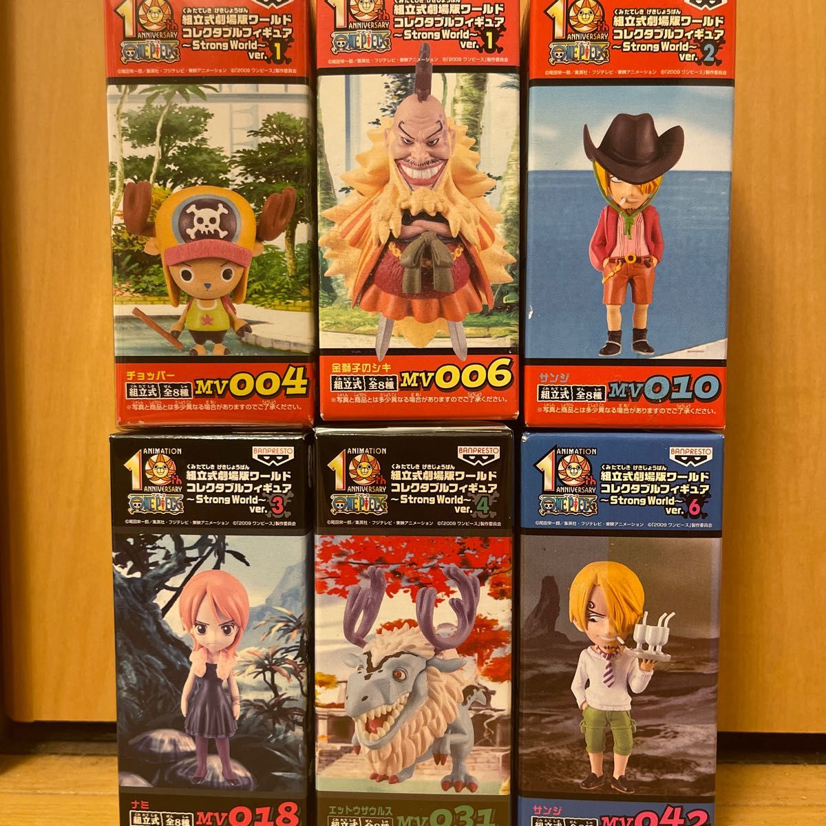 ワンピースワールドコレクタブルフィギュア ストロングワールド ONE PIECE 劇場版 ワーコレ　6種セット