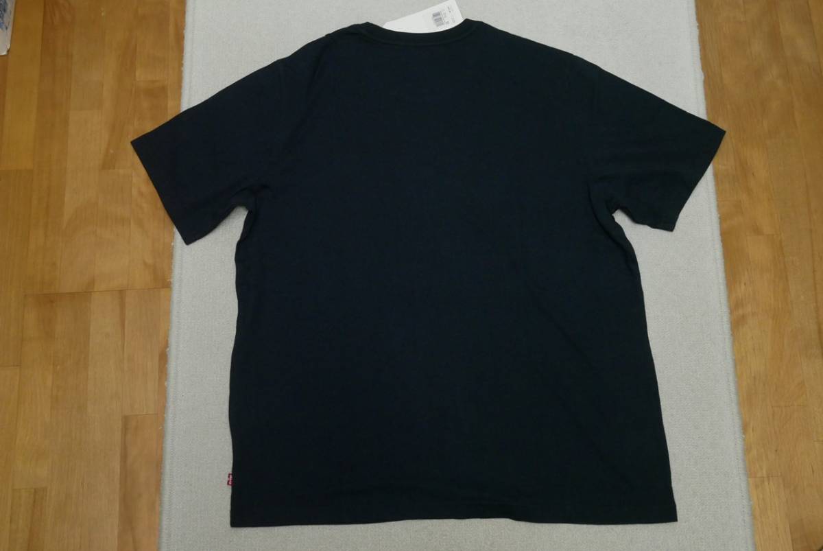 新品リーバイス16143-0288 XLサイズ リラックスフィット ショートスリーブ 半袖 Tシャツ ブラック/黒 カットソー BOXロゴ クルーネック_画像4