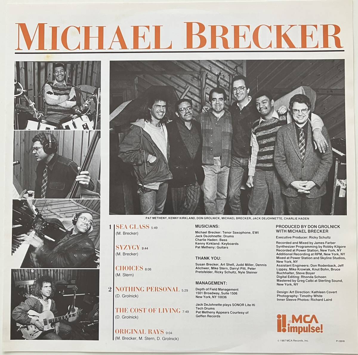 マイケル・ブレッカー 　Michael Brecker　 P-13518　帯付　 LP レコード 中古_画像8