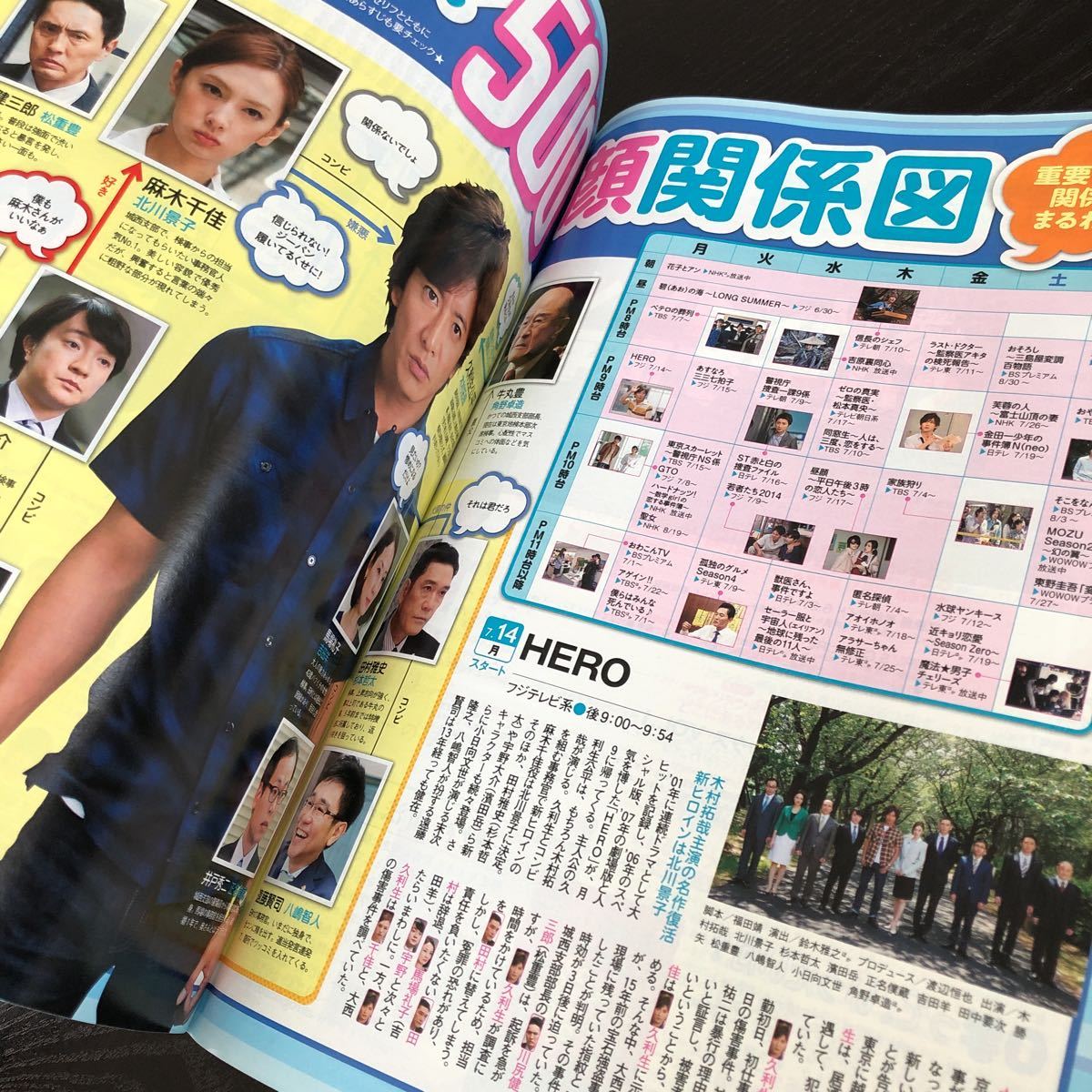 リ48 TVガイド 2014年8月発行 テレビガイド 関東 ジャニーズ 雑誌 新聞 ガイド ドラマ 映画 番組表 BS SMAP アニメ 芸能 歌手 音楽 _画像3