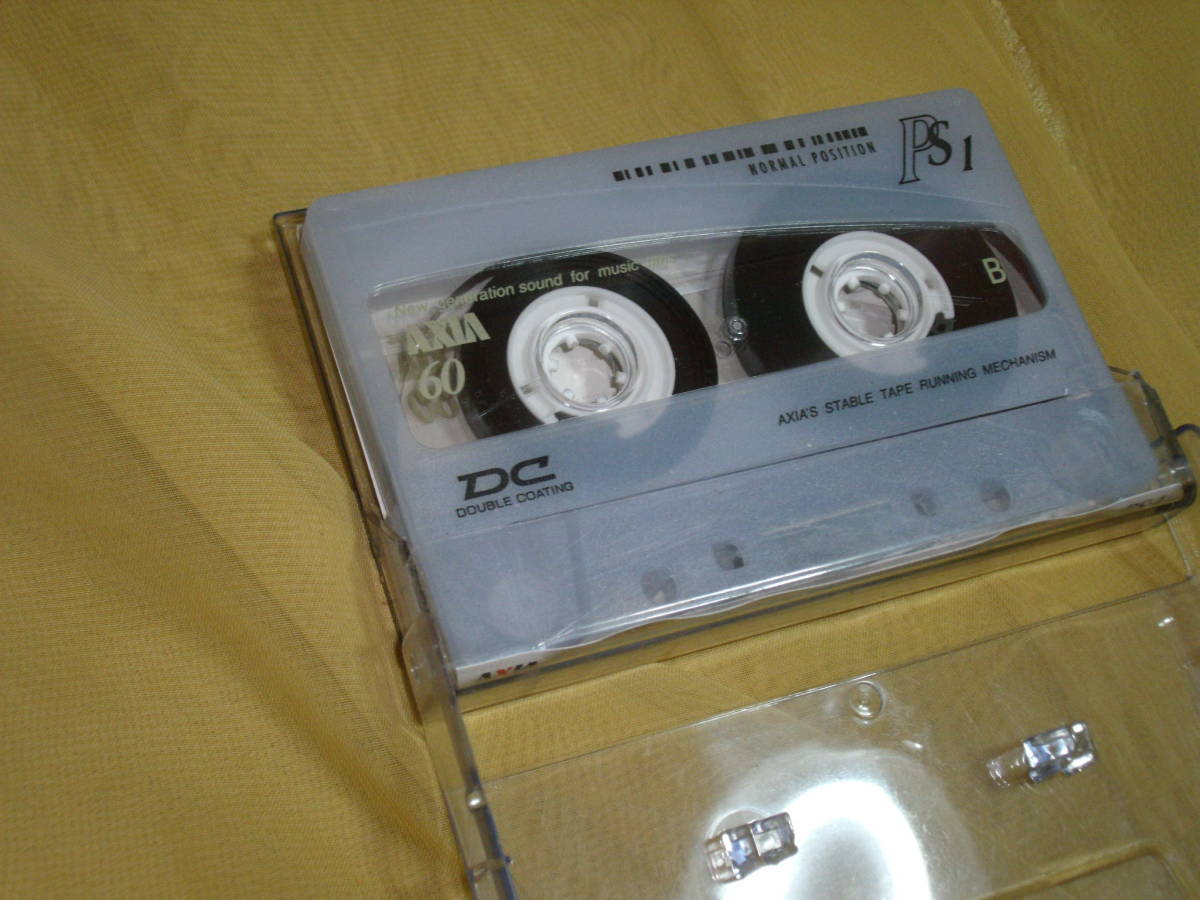 使用済み　中古　カセットテープ　富士アクシア　PS-1　Type1　ノーマル 　60分　1本　爪あり　No1578_画像1
