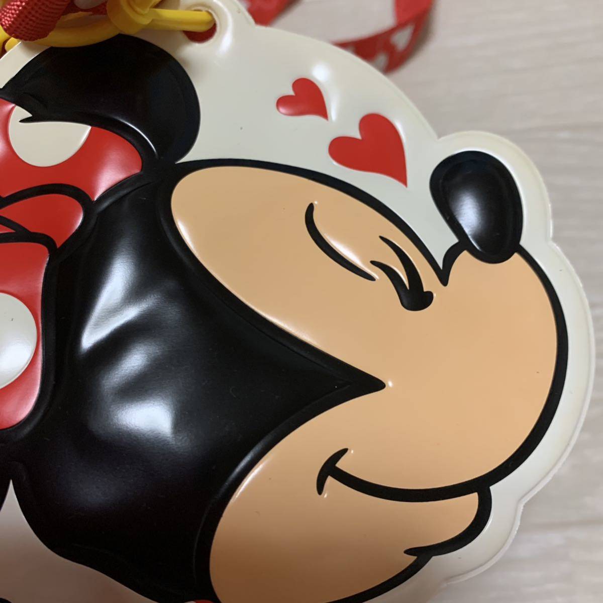 ミニーちゃん パスケース カードケース ネックストラップ付 赤 ディズニー Disney TDL ミッキー Minnie 定期入れ ICカード パルパルーザ_画像5