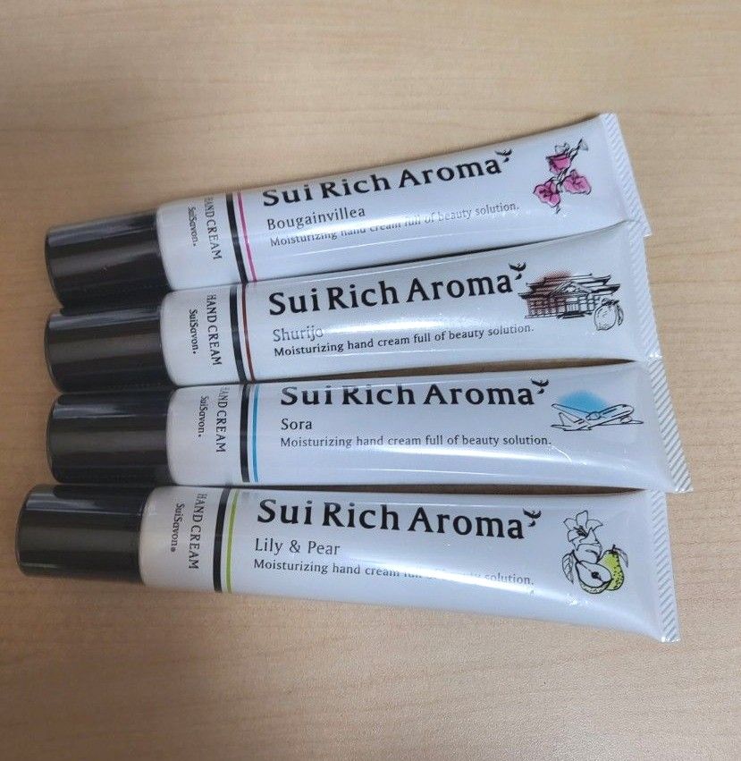 首里石鹸 SuiRichAroma エッセンスハンドクリーム 4本セット販売