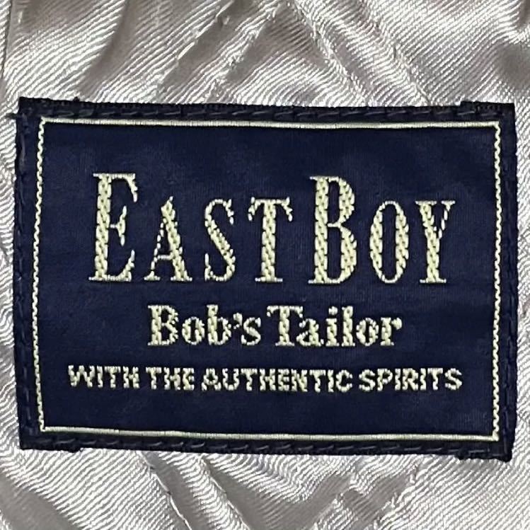 【人気】EASTBOY　イーストボーイ　スタジャン　刺繍　牛皮レザー　袖デザイン　キルティング　ラグビー　星条旗　個性的　オーバーサイズ