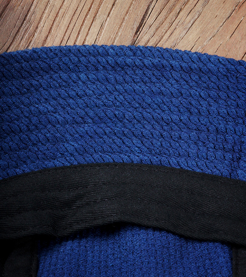 手作り 刺し子 藍染め 帽子 Bucket hat バケットハット 大きい シンプル 濃紺 コットン100% 58~60cm_画像6