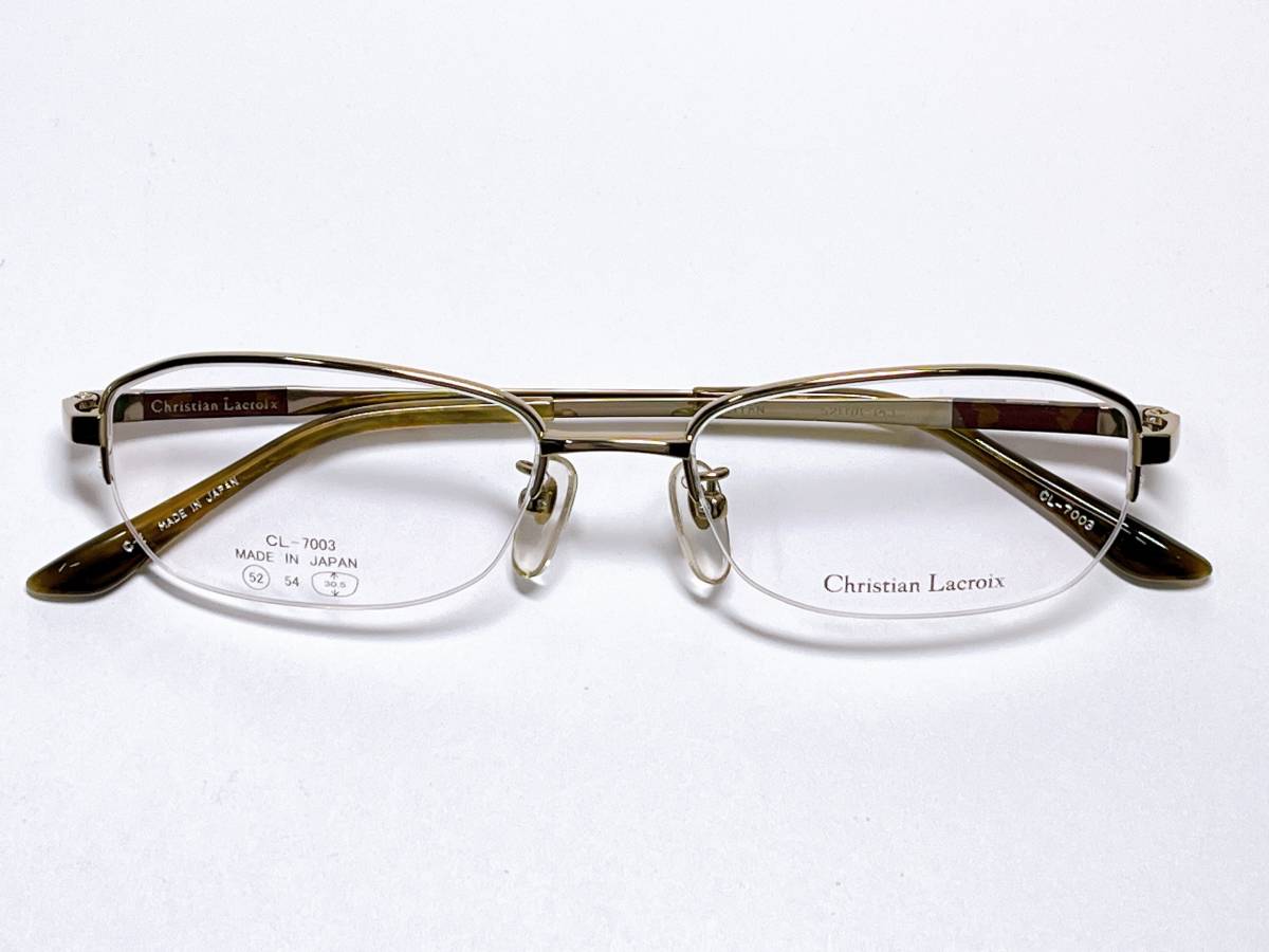 チタン 軽量 Christian Lacroix メガネ ★ クリスチャン ラクロワ 日本製 ナイロール 男性用 メガネフレーム 眼鏡