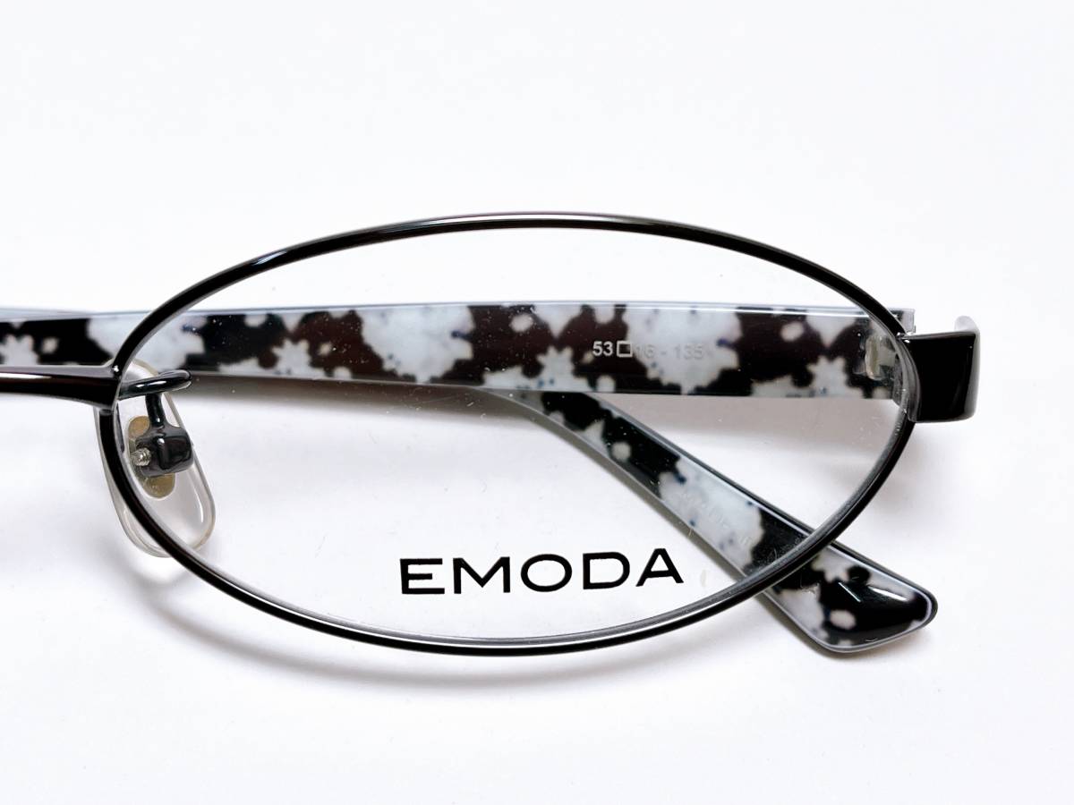 エモダ　EMODA　メガネ　★　ダークパープル　濃紫　スリム　★　メガネフレーム　眼鏡