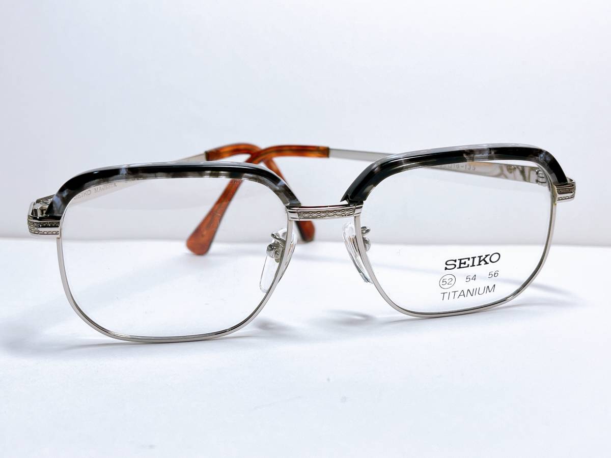 サーモント SEIKO メガネ チタン 日本製 グレー シルバー メガネ サーモント SEIKO メガネ チタン 日本製 グレー シルバー メガネ