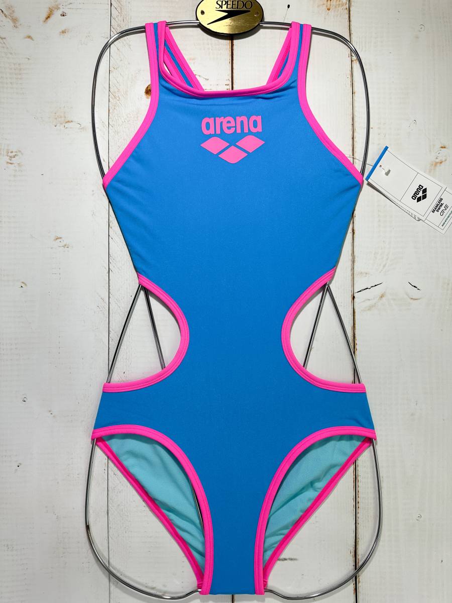 即決】Arena アリーナ 女性用 競泳水着 Big Logo Turquoise／Pink USA30