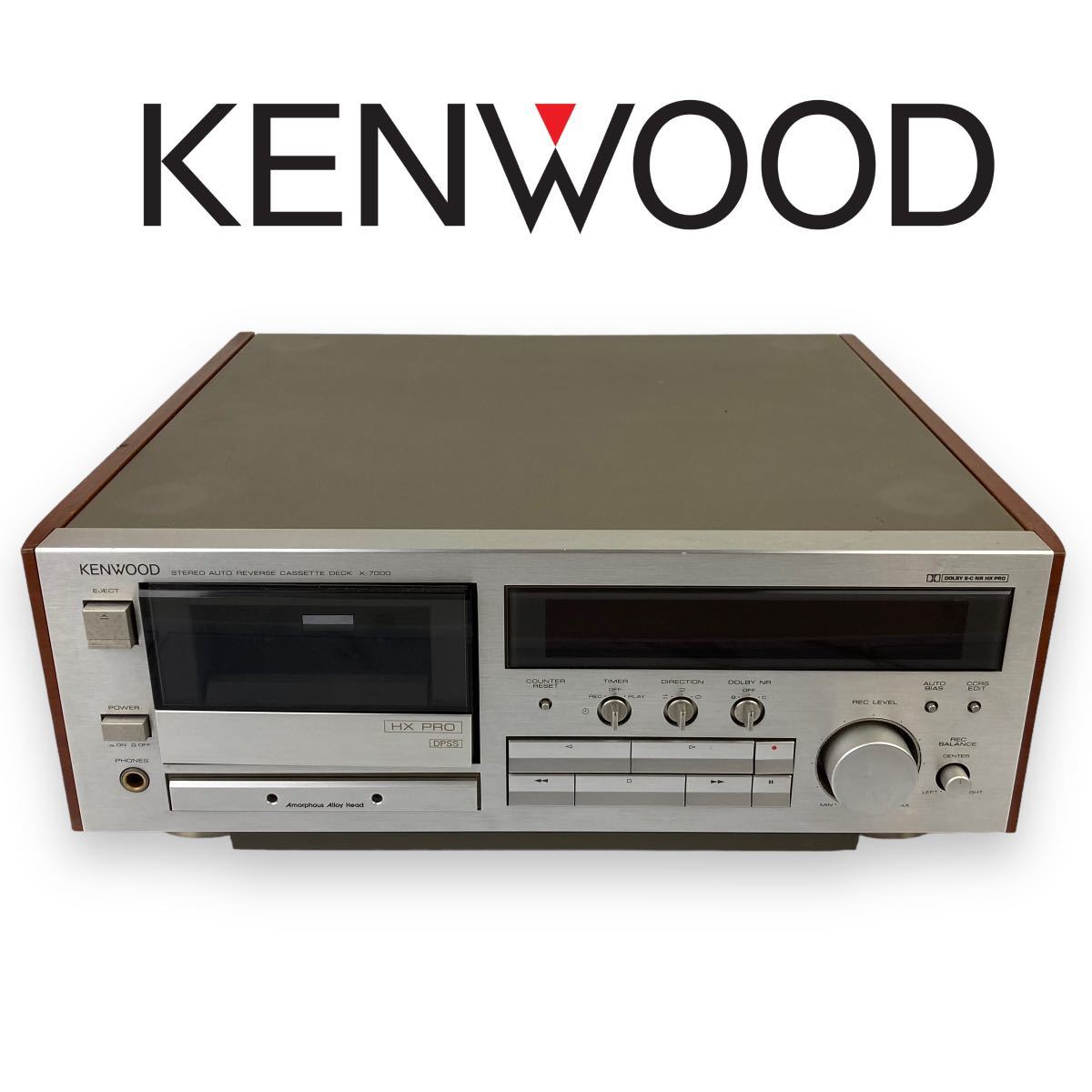 超熱 【希少/稼働品】KENWOOD ケンウッド X-7000 カセットデッキ