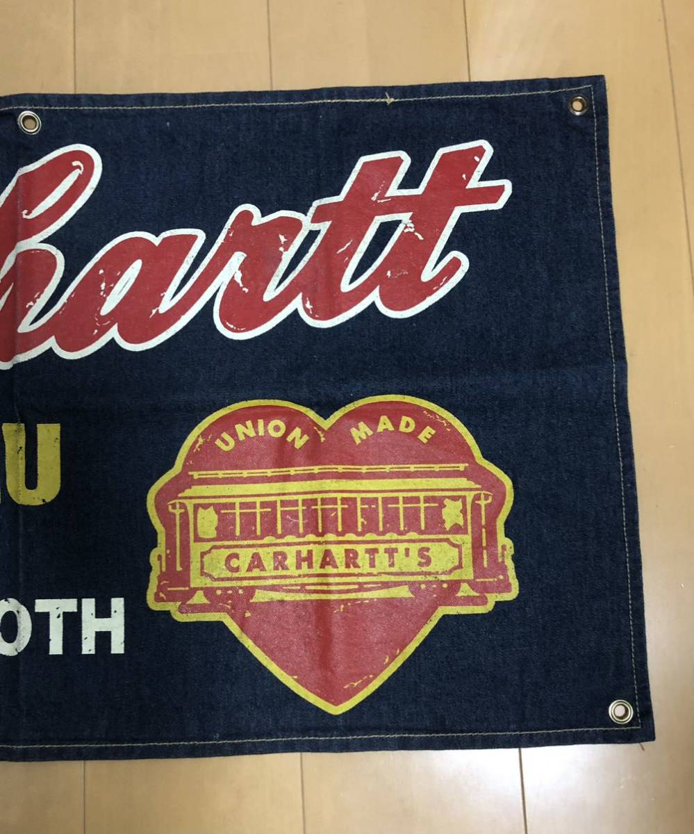 Sản phẩm 美品 Carhartt カーハート デニムバナー タペストリー 壁掛け
