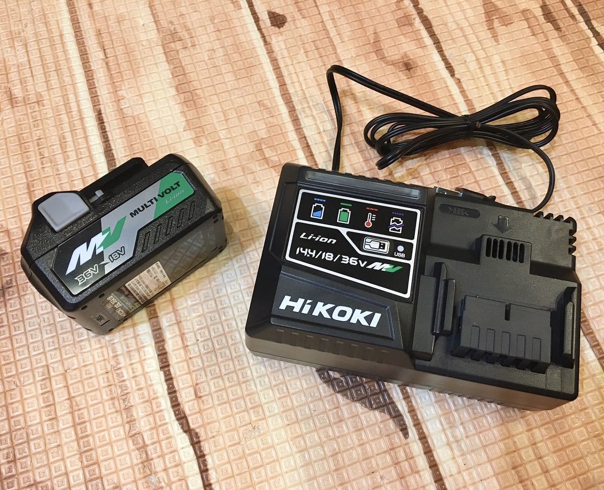 HiKOKI ハイコーキ UC18YSL3 急速充電器と BSL36A18 バッテリーセット③