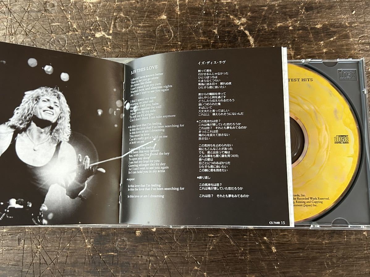 [CD]Whitesnake white Sune ik/ Greatest Hits gray test *hitsuHR history .... shines masterpiece Still Of The Night,Here I Go Again compilation 