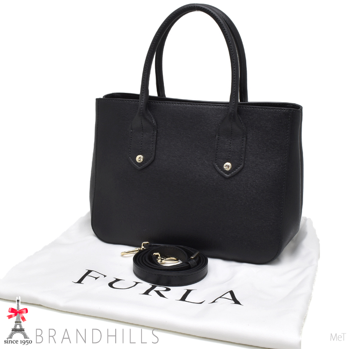 フルラ ハンドバッグ レディース レザー ブラック 2WAY ショルダーバッグ 258752/G7396 Furla 未使用品_画像2