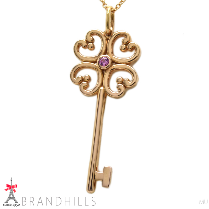 Ожерелье Tiffany Quattra Heart Pink Sapphire K18 Gold Pg Pink Gold 4.9g Tiffany &amp; Co. Beauty