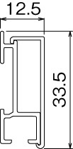 美術金具 木壁 石膏ボード用 レール10セット M-3024 長さ1.5M_画像2