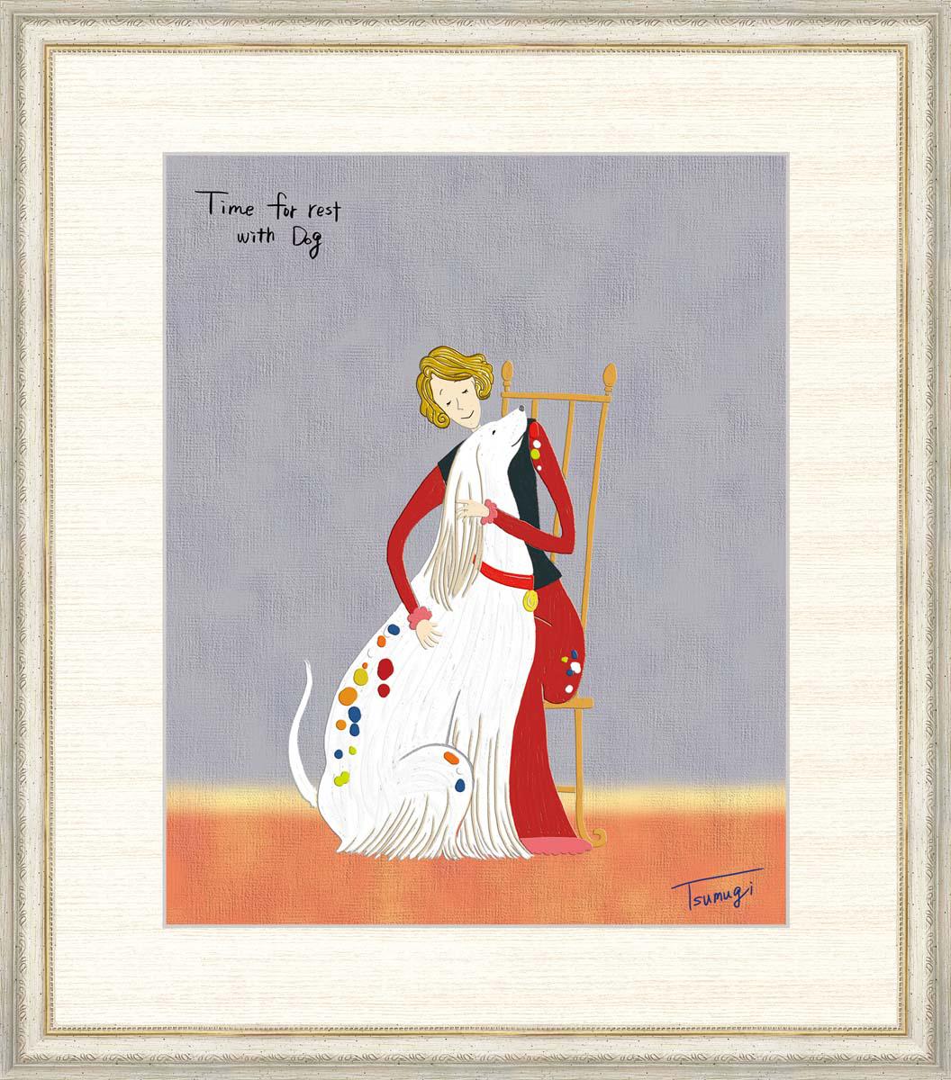 高精細デジタル版画 額装絵画 山田 つむぎ(やまだ つむぎ)作 「深い