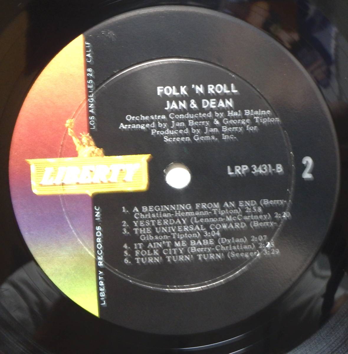 【MP026】JAN & DEAN 「Folk 'N Roll」, 65 US mono Original　★サーフ/ポップ・ロック/フォーク・ロック_画像5