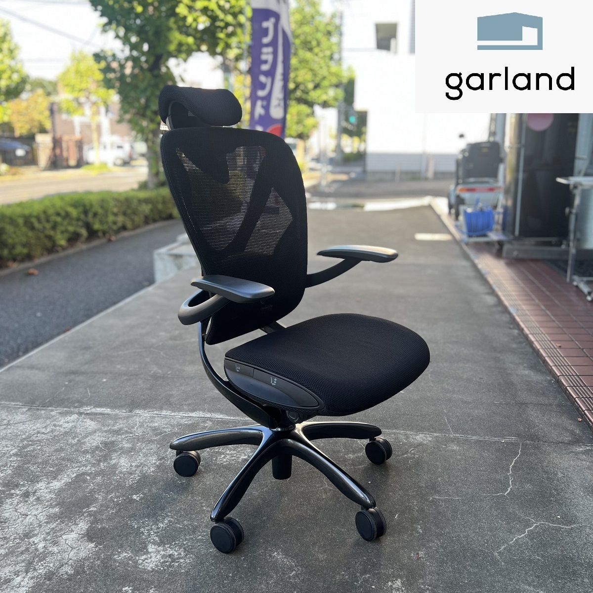 Inaba/イナバ Xair エクセア オフィスチェア 事務 椅子 エアーランバーサポート メッシュ付き 高機能 リクライニング