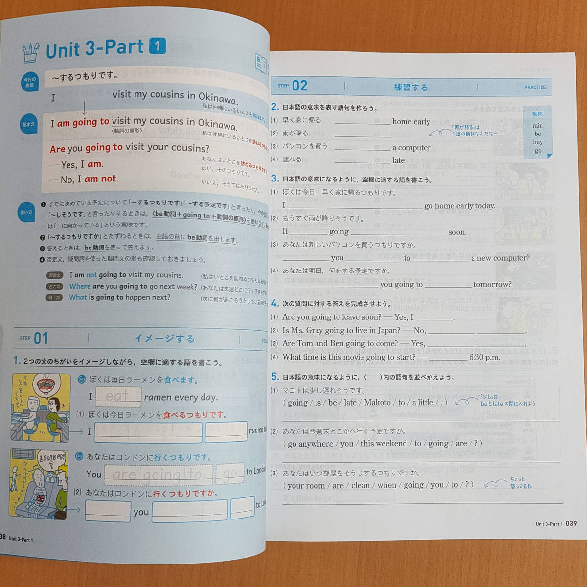 令和5年度対応「エイゴラボ 2 光村図書 ヒアウィーゴー【生徒用】ミニラボ 付」正進社 英語ラボ Here We Go!光 光村._画像2