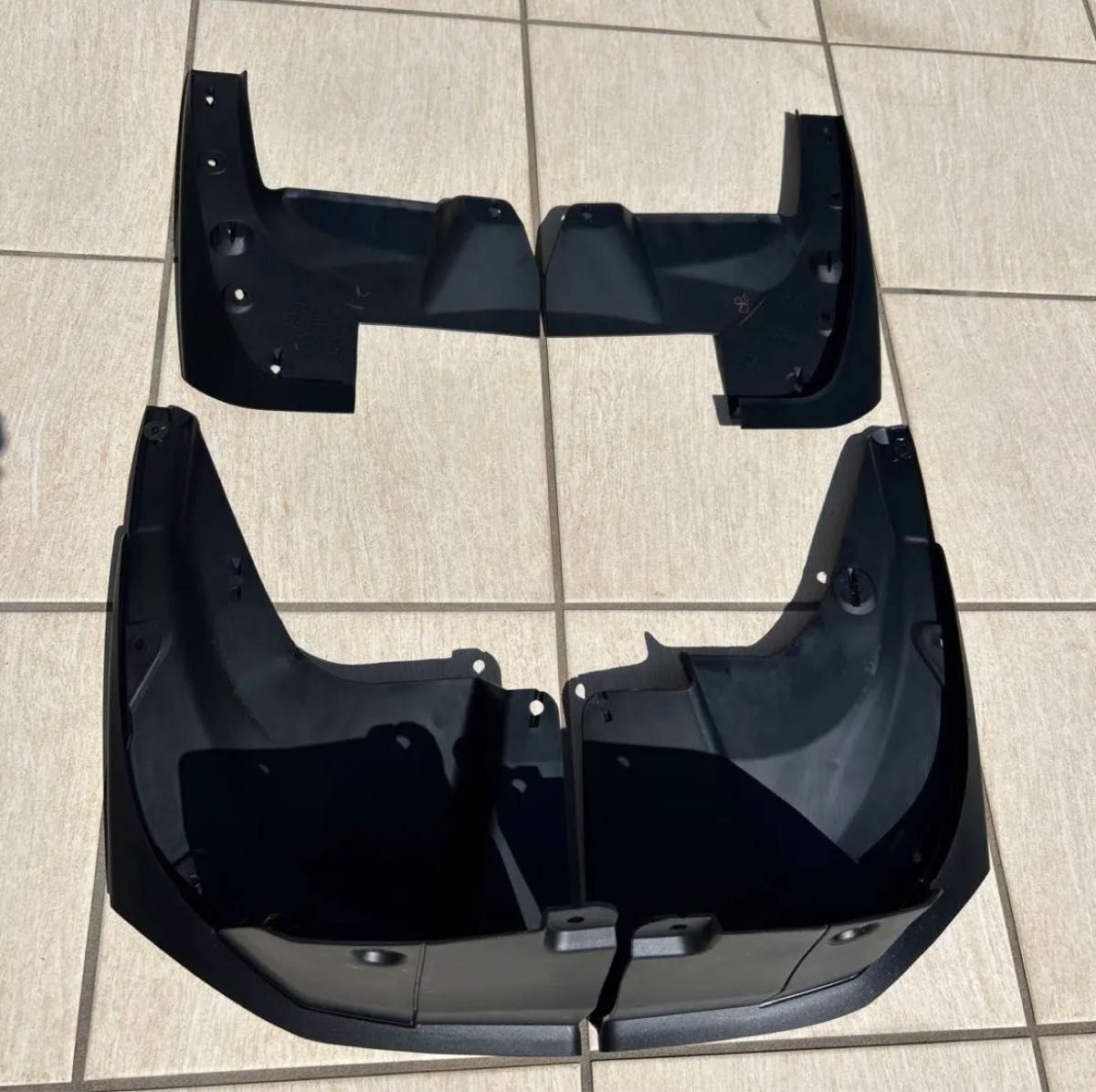 プラド150後期 中期】スクエアショートマッドガード(角張った プラド150後期 中期】スクエアショートマッドガード(角張った