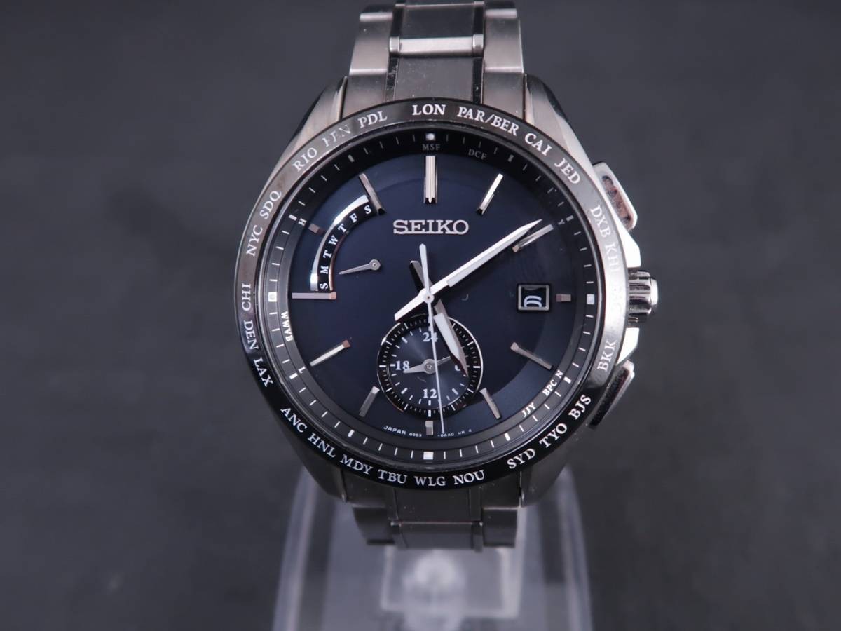 SEIKO 8B63-0AA0 ブライツ フライトエキスパート 電波ソーラー腕時計 セイコー チタン_画像1