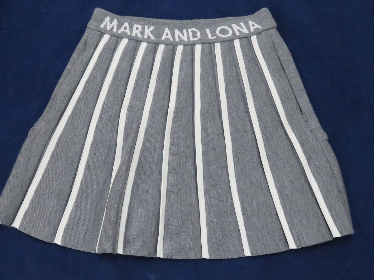 MARK&LONA マークアンドロナ Sylvie Knit Skirt 　MLW-2C-AE10　スカート　36　グレー