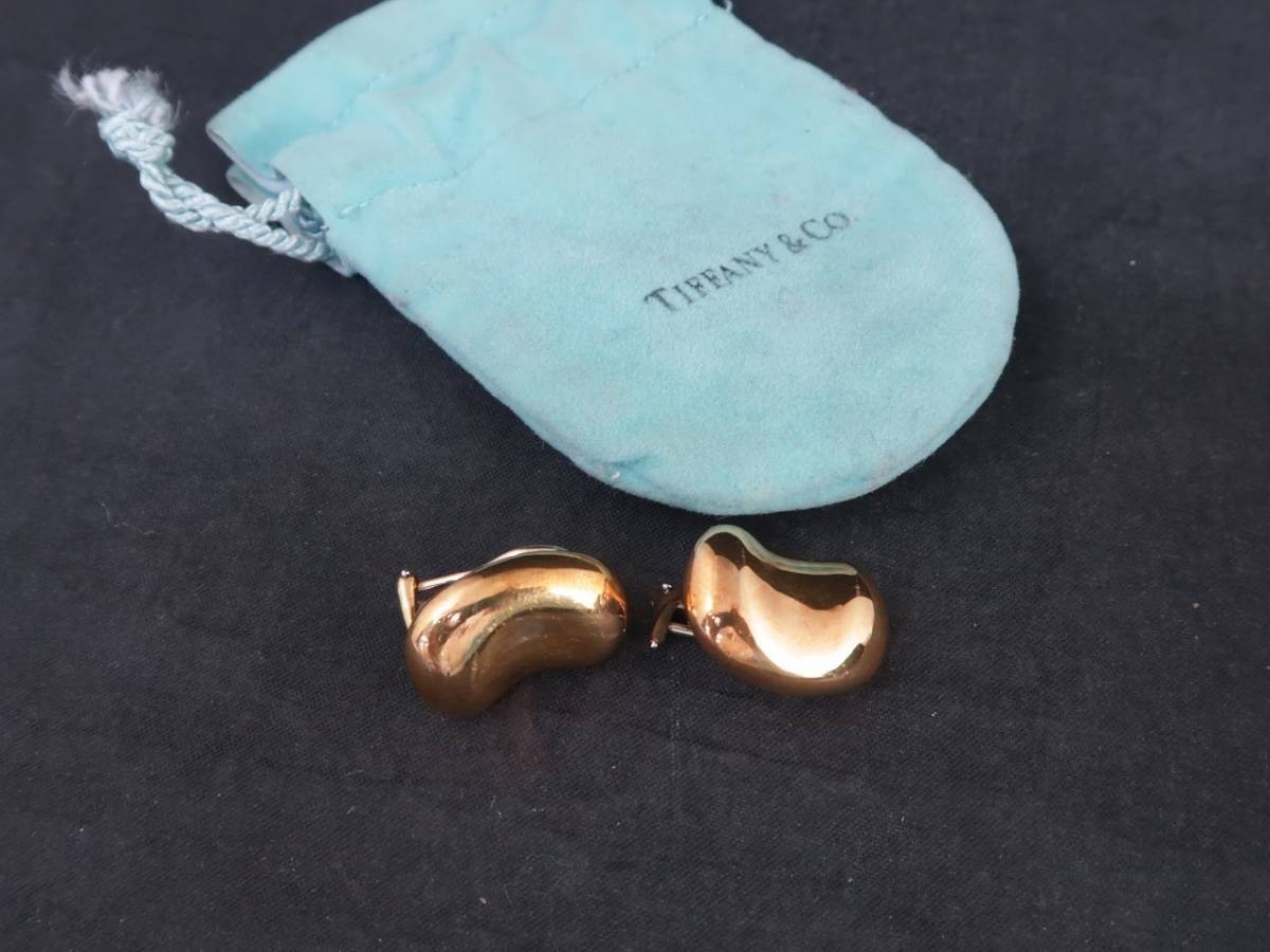 ティファニー TIFFANY＆Coイヤリング ビーン ゴールド K18 750 アクセサリー レディース ヴィンテージ