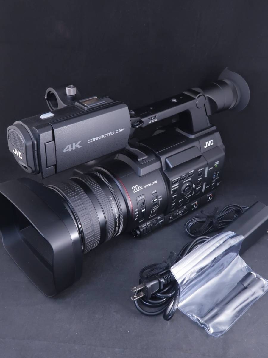 美品　JVC CONNECTED CAM GY-HC550　4Kメモリーカードカメラレコーダー