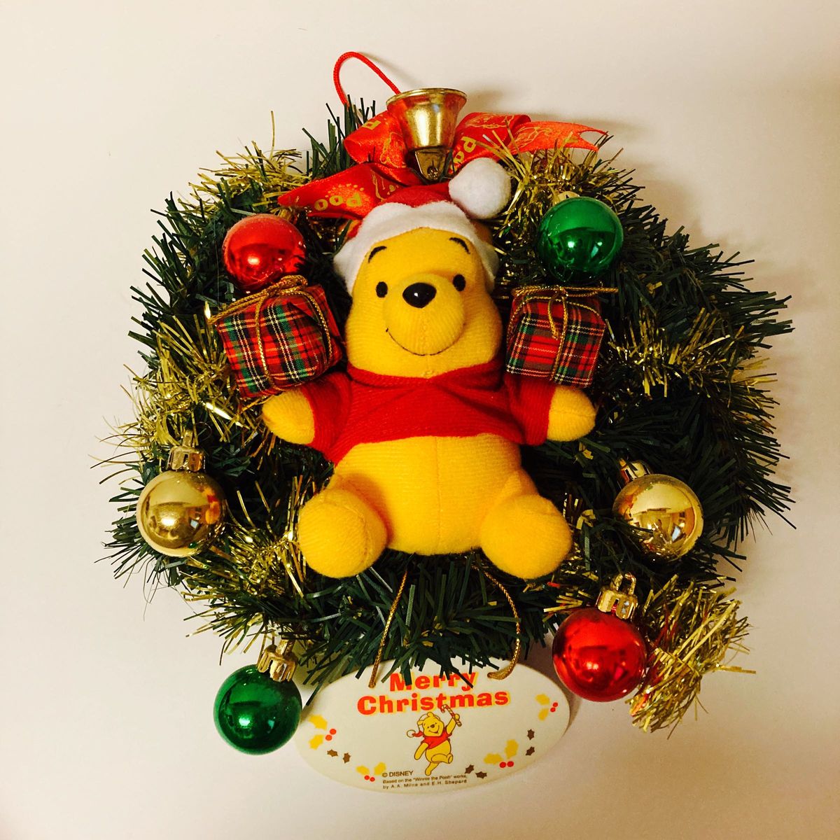 未使用 ディズニー 天使 エンジェル プーさん クリスマスリース 未使用 ディズニー 天使 エンジェル プーさん クリスマスリース