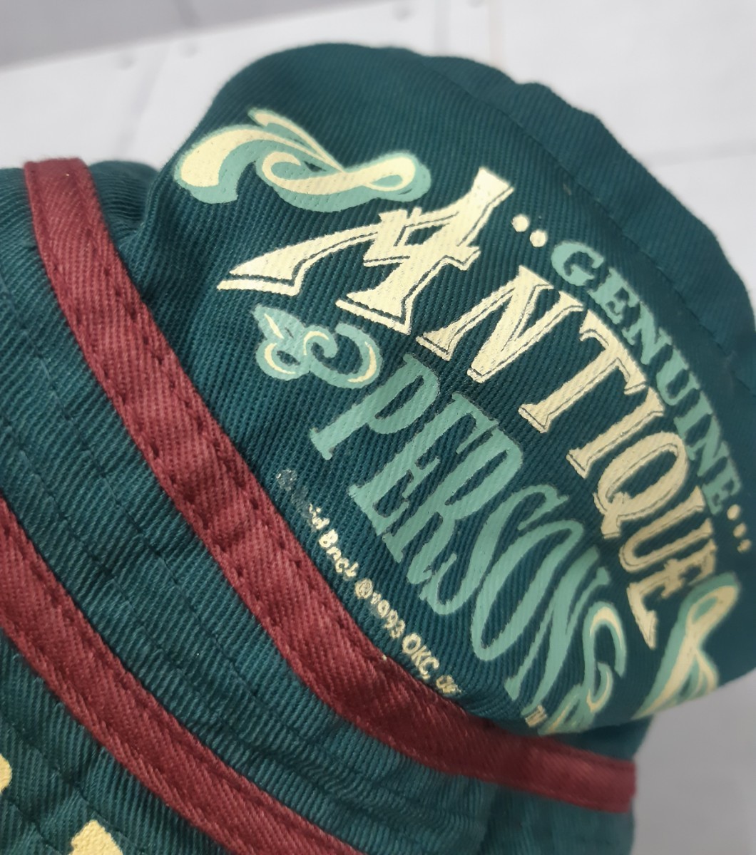 SALE！売り切り！90s GENUINE ANTIQUE PERSON バケットハット 帽子 ロゴプリント HAT ハット アンティークパーソン ヴィンテージ_画像4