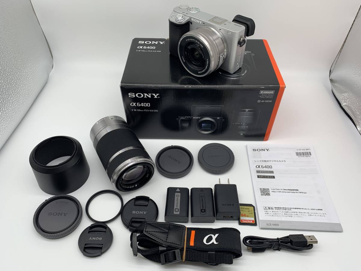 新版 + (シャッター数150未満) ILCE-6400 ☆美品【SONY】α6400 16-50mm