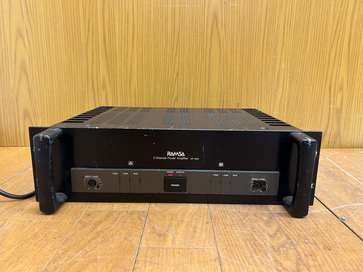 * operation goods *RAMSA 2 channel power amplifier * WP-9201* Ram sa*National* sound equipment * audio equipment * National * Matsushita *SR(M415)