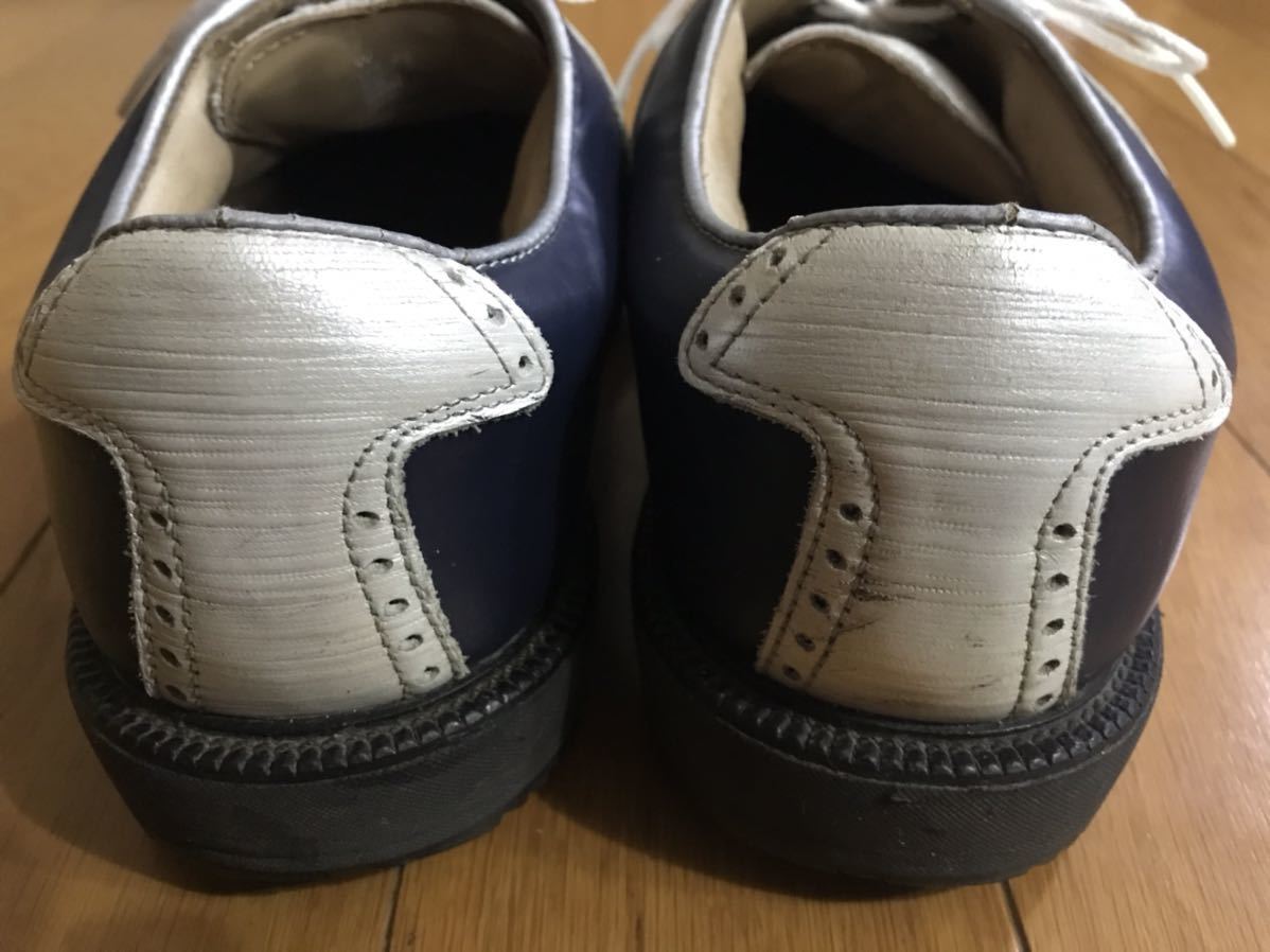 FOOTJOY ICON MYJOYS ネイビー/シルバー 7.5 フットジョイ アイコン マイジョイズ レザー 本革 クラシック プレミアム FJ_画像6