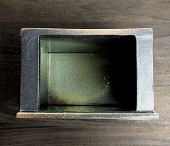  Shigaraki . керамика аквариум прямоугольник чай цвет керамика стекло аквариум японский стиль интерьер аквариум керамика аквариум прямоугольник ( чай цвет )su-0124