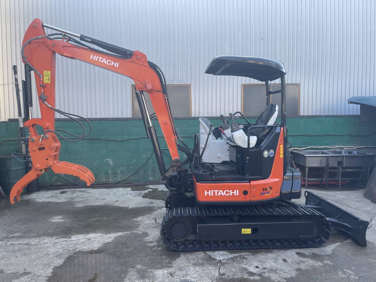 HITACHIー ユンボ　ディーゼル車　HITACHI ZAXIS ZX35U-5A 油圧ハサミ 2017YEAR_画像1