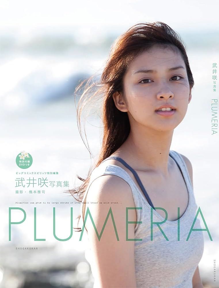 武井咲　　写真集 『 PLUMERIA 』 DVD付き (小学館 刊)_画像1