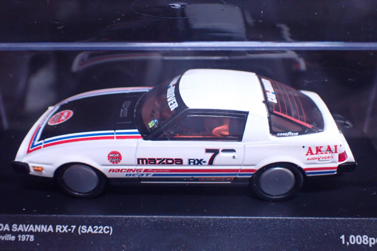 Kyosho MAZDA SAVANNA RX-7 SA22C Bonneville 1978 No.03283A 1/43 京商 マツダ サバンナ ボンネビル ミニカー Z08121_画像2