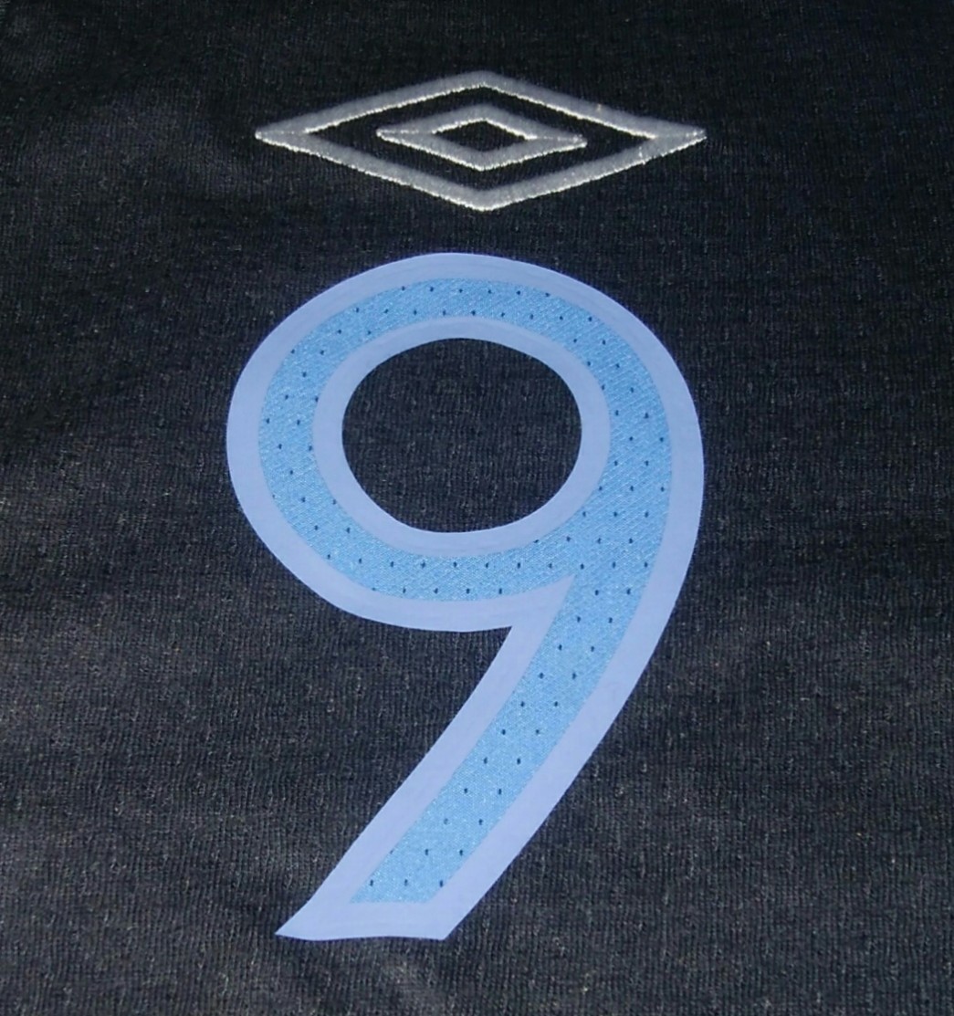 [値下げ交渉] ユーロ2012 イングランド代表 #9 キャロル 選手支給品 vs SWEDEN UMBRO 検)UEFA EURO ENGLAND CARROLL MATCH ISSUE SHIRT 2nd_画像4