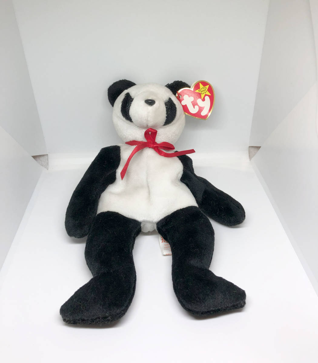 TYbi knee - babes very popular Panda!BEANIE BABIES Fortune. tag case less!