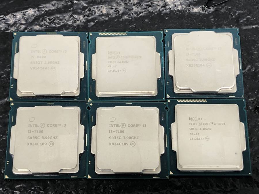 人気の intel - i3-7100□現状品 4570 i5-8400 i7-4770 まとめ売り 計6