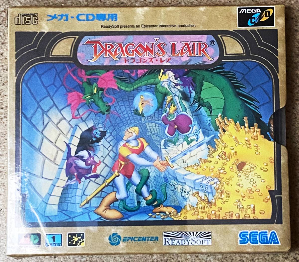 【新品未開封】MCD ドラゴンズレア DRAGON'S LAIR ドラゴンズ・レア メガCD LDゲーム MEGA-CD