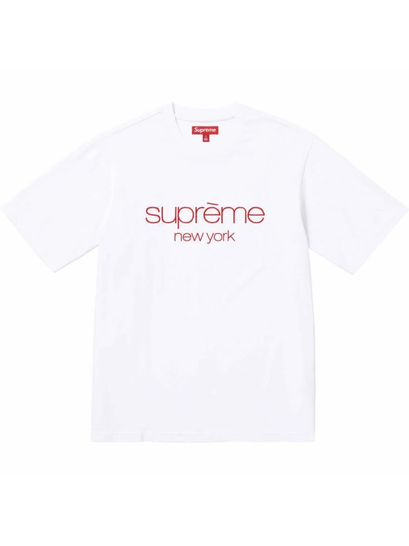 Supreme Classic Logo S/S Top White クラッシックロゴ　size L シュプリーム