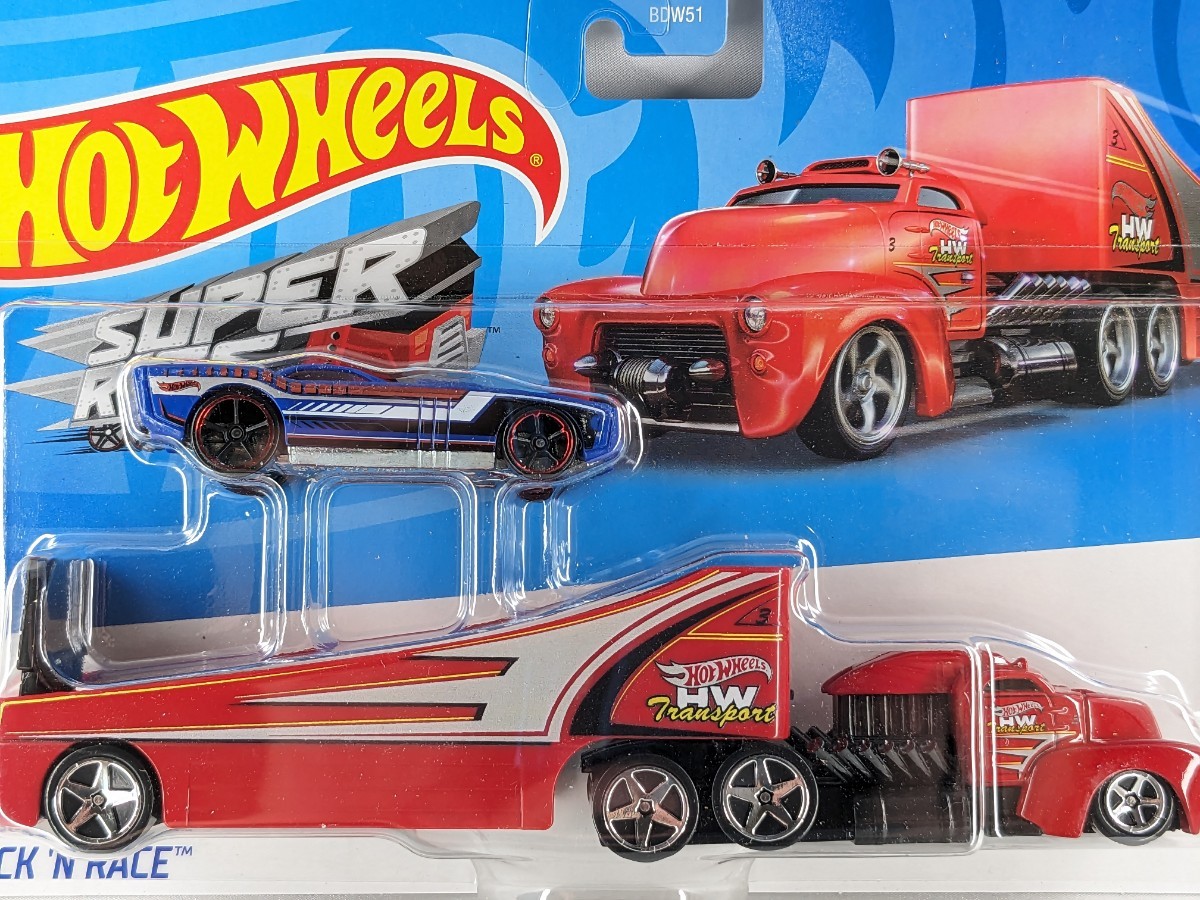 US版 ホットウィール スーパーリグ ロックアンドレース トランスポート トレーラー Hot Wheels Super rigs ROCK N RACE BDW51_画像1