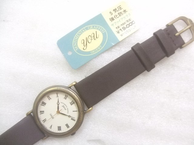 新品メンズオリエントYOUクオーツローマ数字ダイヤル腕時計定価19000円　Y282