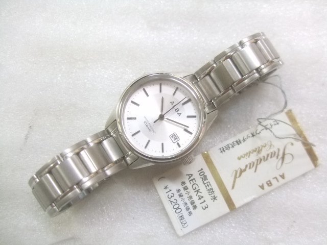 輝く高品質な 新品セイコーアルバクオーツスタンダード腕時計定価13200